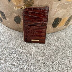 Brahmin Lennon Pecan Credit Card Holder Wallet
